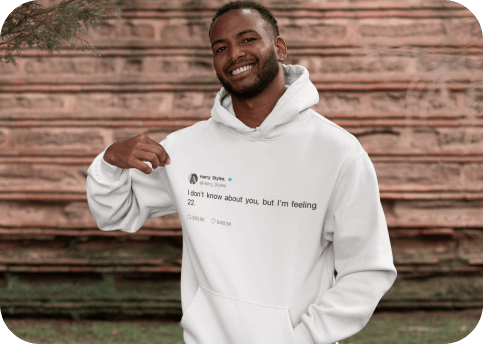 Post on hoodie